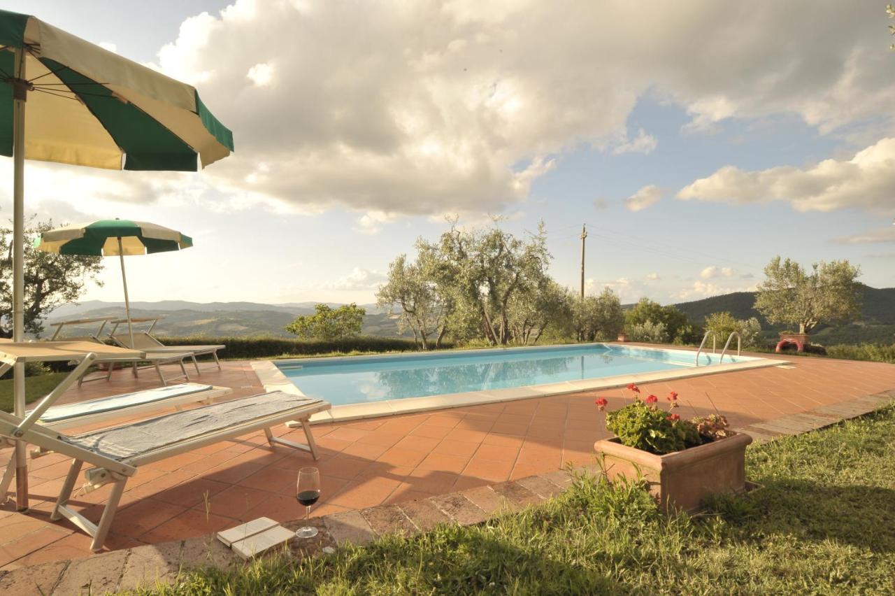 Villa San Regolino Whit Private Pool Radicondoli Bagian luar foto